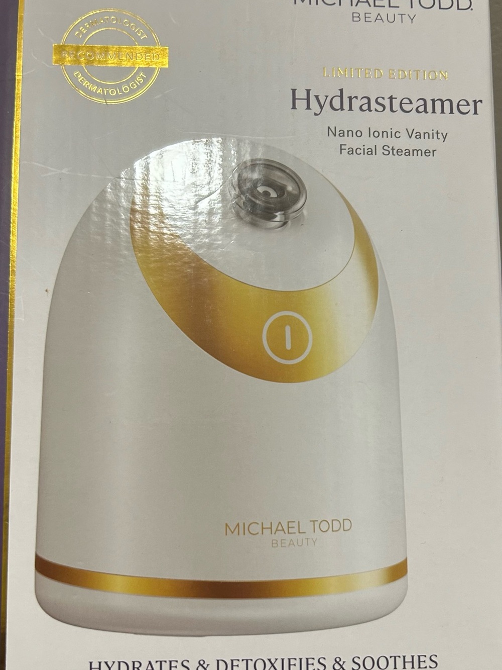 Michael Todd Hydrasteamer Nano Ionic Facial Steamer - White & Gold